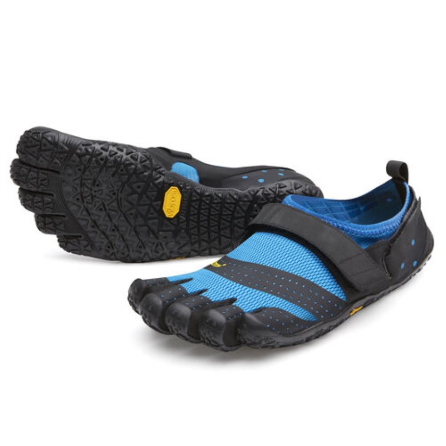 blue_black_v_aqua_mens_vibram.jpg Blue-Black V-Aqua Men's Vibram - Image 1