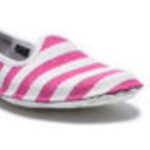 White-Pink Vibram One Quarter Canvas - Image 6