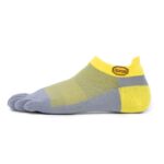 Yellow-Grey 5Toe Sock No Show Vibram